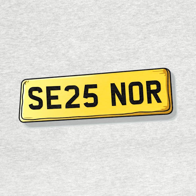 SE25 NOR South Norwood Number Plate by We Rowdy